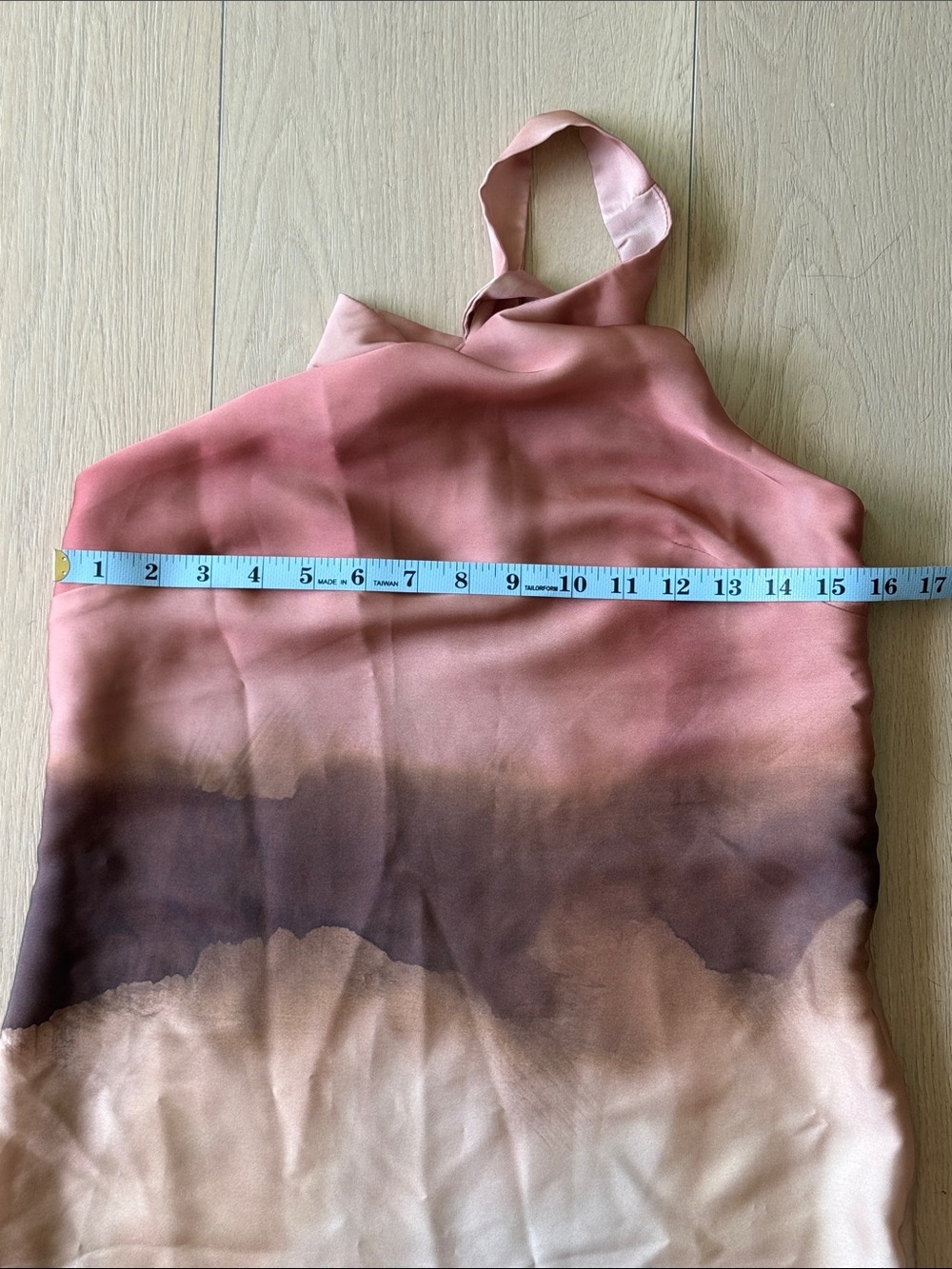 Mango Selection Gradient Watercolor Halter Long Dress - Picture 9 of 10